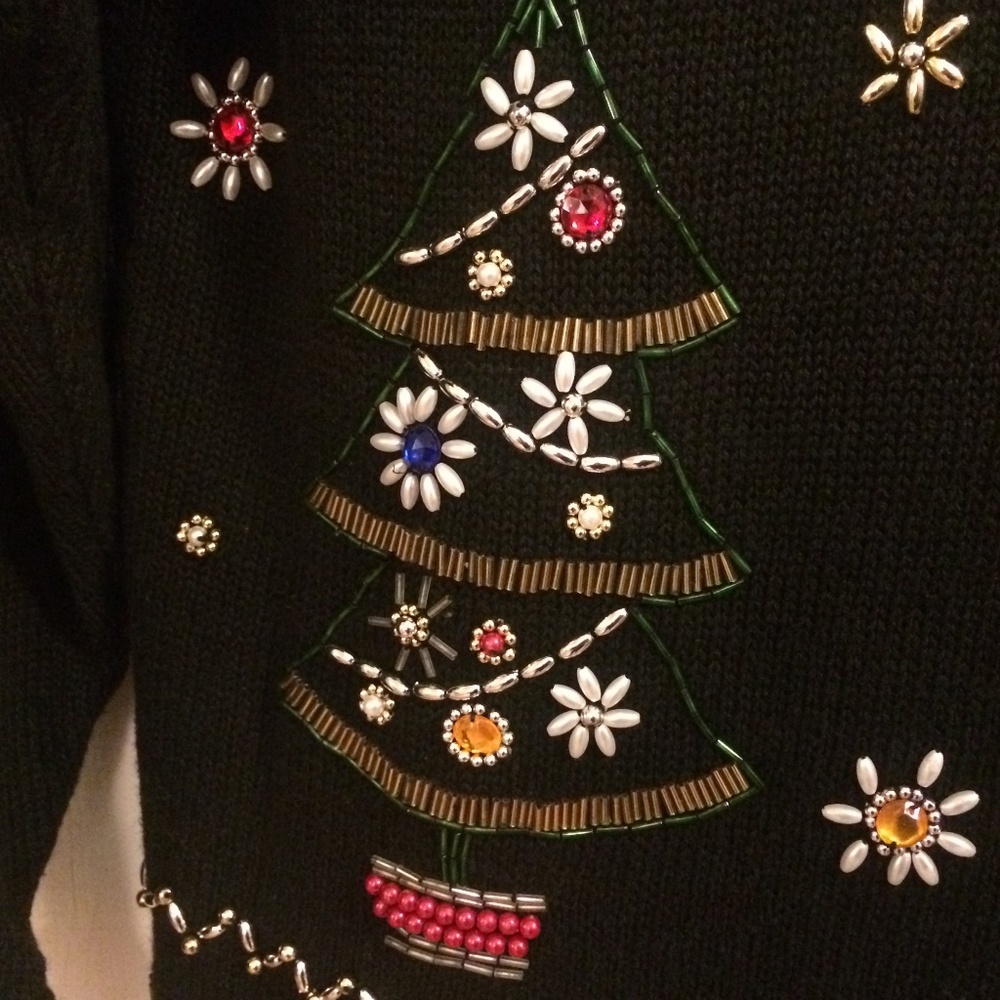 Christmas Sweater Pullover Sz M Carolyn Taylor - Picture 6 of 7